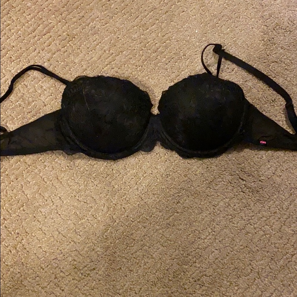 Black VS Bra.